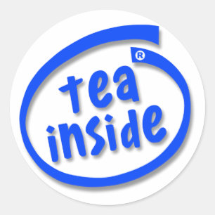 Tea Inside Classic Round Sticker