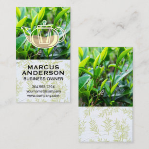 Tea Leaf Fields Tea Pot Business Card