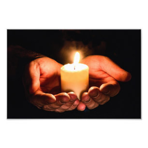 Tea Light Holiday Photo Print