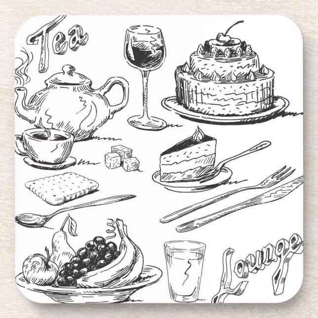 Tea Lounge Coaster (Front)