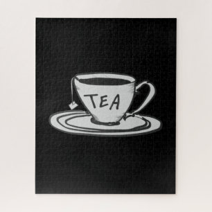 Tea Lover Drawing Minimalist Jigsaw Puzzle