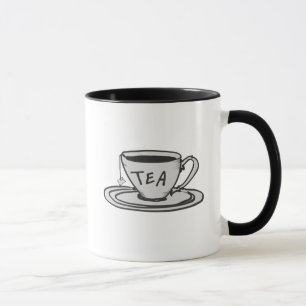 Tea Lover Drawing Minimalist Mug