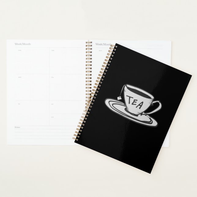 Tea Lover Drawing Minimalist Planner (Display)