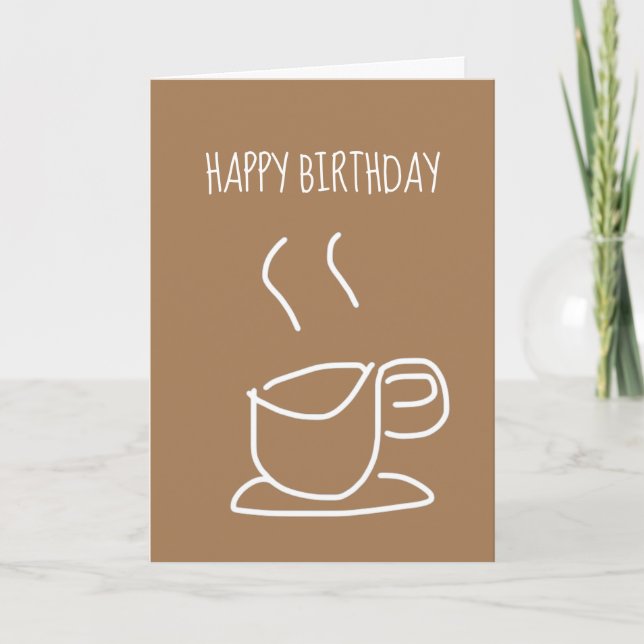 Tea Lovers Coffee Lovers modern simple Card (Front)