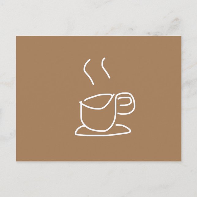 Tea Lovers Coffee Lovers modern simple Postcard (Front)