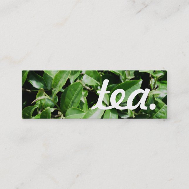 tea. loyalty punch card (Front)