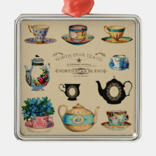 Tea Makes Everything Better Metal Tree Decoration