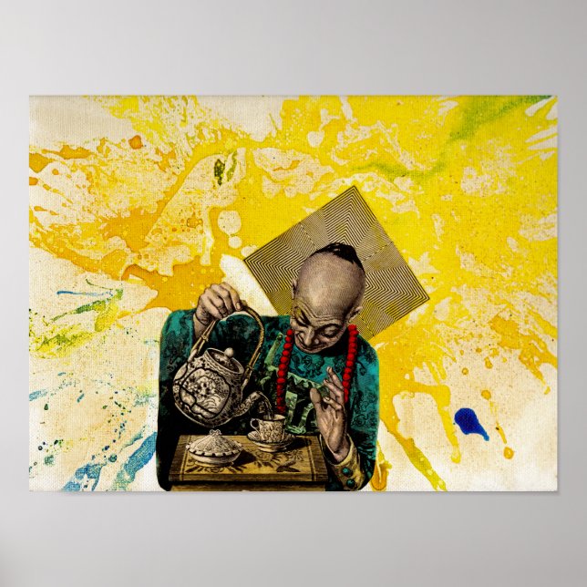 Tea Man by Michael Moffa Poster (Front)