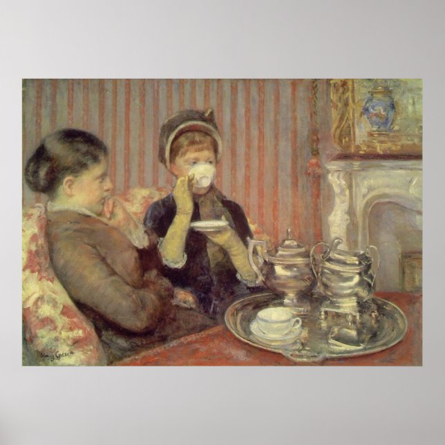 Tea, Mary Cassatt Poster (Front)