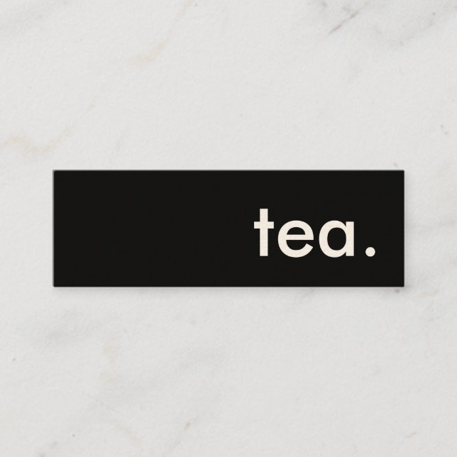 tea. mini business card (Front)