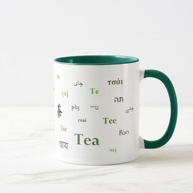 Tea of the World Mug (in green) (Right)