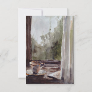 tea on a rainy day card