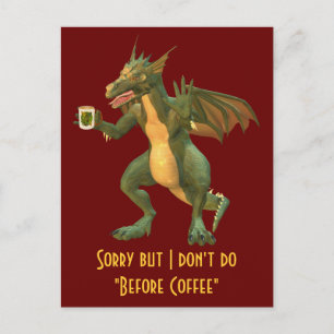 Tea or Coffee Dragon Postcard