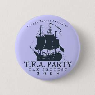 Tea Party 2009 6 Cm Round Badge