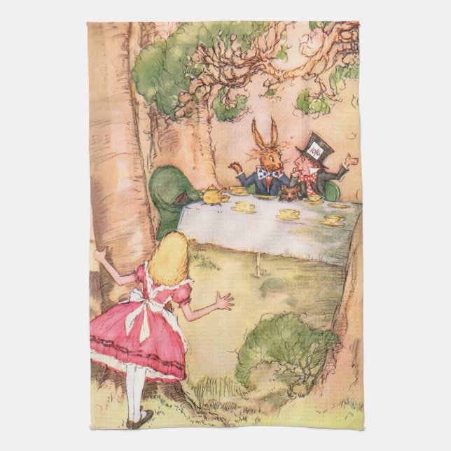 Tea Party 4 Tea Towel (Vertical)