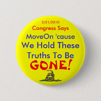 TEA PARTY 6 CM ROUND BADGE