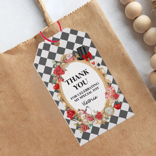Tea Party Alice In Wonderland Girls Birthday Gift Tags
