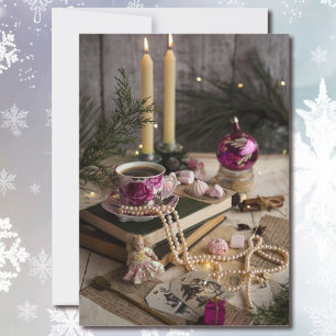 Tea Party at Grandma's House for Christmas Invitation