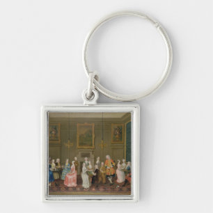 Tea Party at Lord Harrington's House, St. James's Key Ring