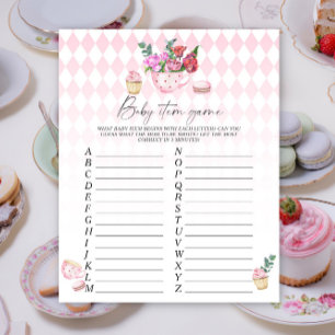 Tea party - Baby Item Game. Baby Shower Game