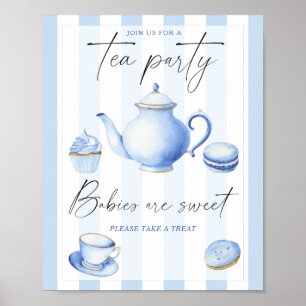 Tea party baby shower Babies are sweet Poster