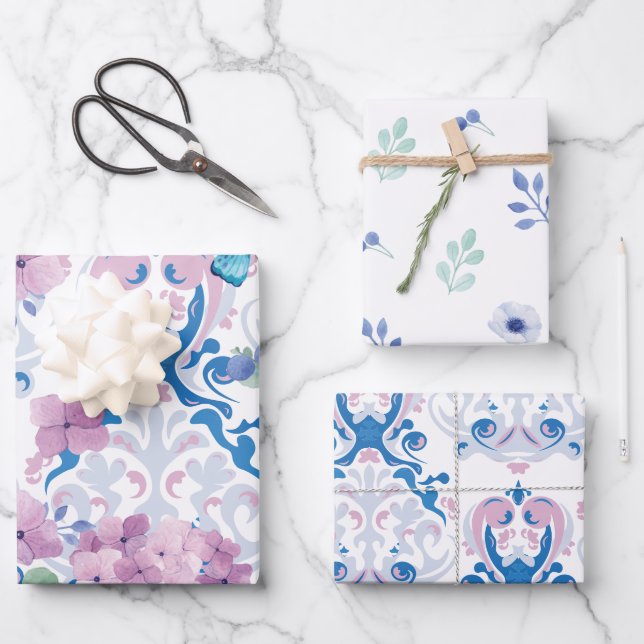 Tea party baby shower Baby is brewing  Wrapping Paper Sheet (Front)