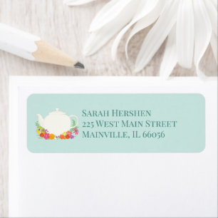 Tea Party Baby Shower Teapot Spring Floral