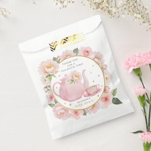 Tea Party Baby Shower Thank You Favour Bag (Sealed)