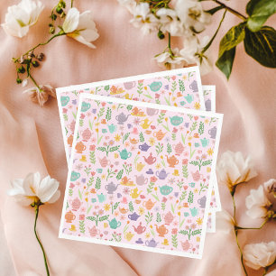 Tea Party Birthday Bridal Easter Spring Floral Napkin