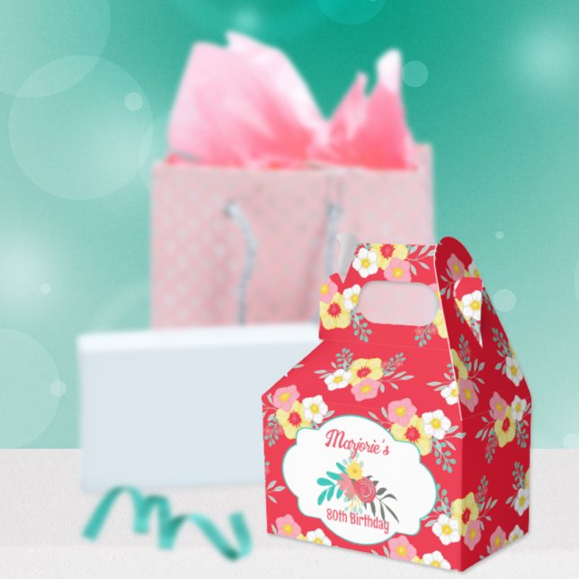 Tea Party Birthday  Favour Box (Creator Uploaded)