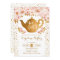 Tea Party Birthday - Gold White Pink Floral