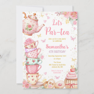 Tea Party Birthday Invitation
