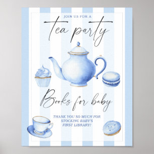 Tea Party Boy Baby shower books for baby Poster