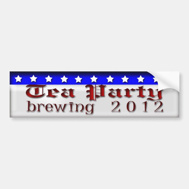 Tea Party Brewing Bumper Sticker (Front)