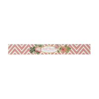 Tea Party Bridal Shower Chevron Stripes Rose