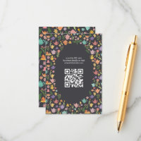 Tea Party Bridal Shower Cute CUSTOM QR Code