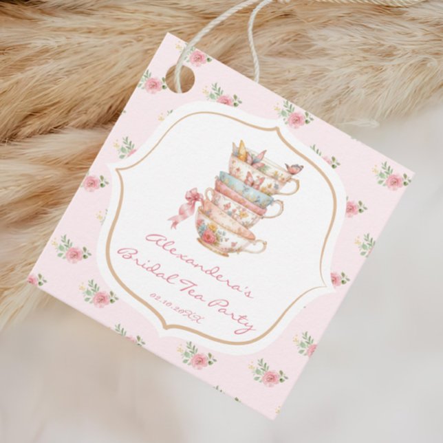 Tea Party Bridal Shower Favour Tags (Creator Uploaded)