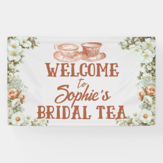 Tea Party Bridal Shower in Terracotta and Pastel Banner