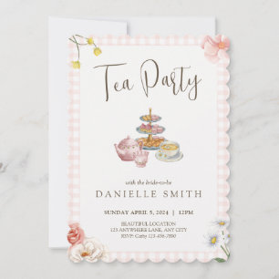 Tea Party Bridal Shower Invitation