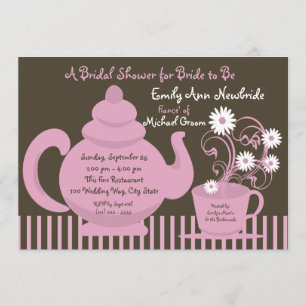 Tea Party Bridal Shower Invitation
