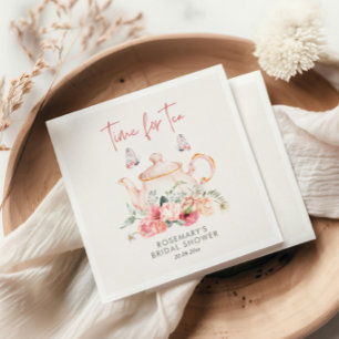 Tea Party Bridal Shower Napkin