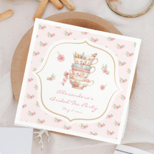 Tea Party Bridal Shower Napkin