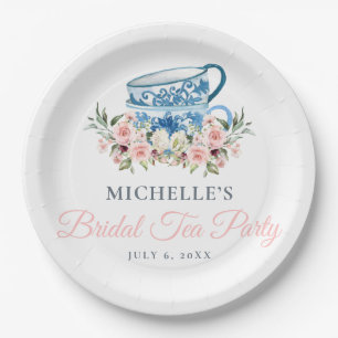 Tea Party Bridal Shower Paper Plate