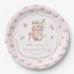Tea Party Bridal Shower Paper Plate