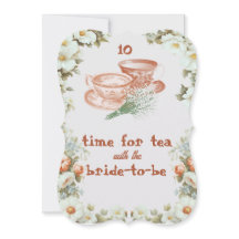 Tea Party Bridal Shower Table Sign