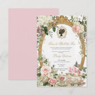 Tea Party Bridal Shower Time to Spill the Tea Invitation