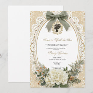 Tea Party Bridal Shower Time to Spill the Tea Invitation