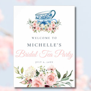 Tea Party Bridal Shower Welcome Sign