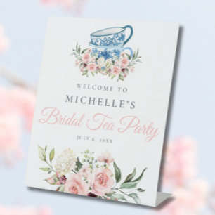 Tea Party Bridal Shower Welcome Sign