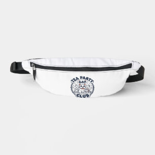 Tea Party Cat Pet Lover Shirt Art - Tea Party Cat  Bum Bags